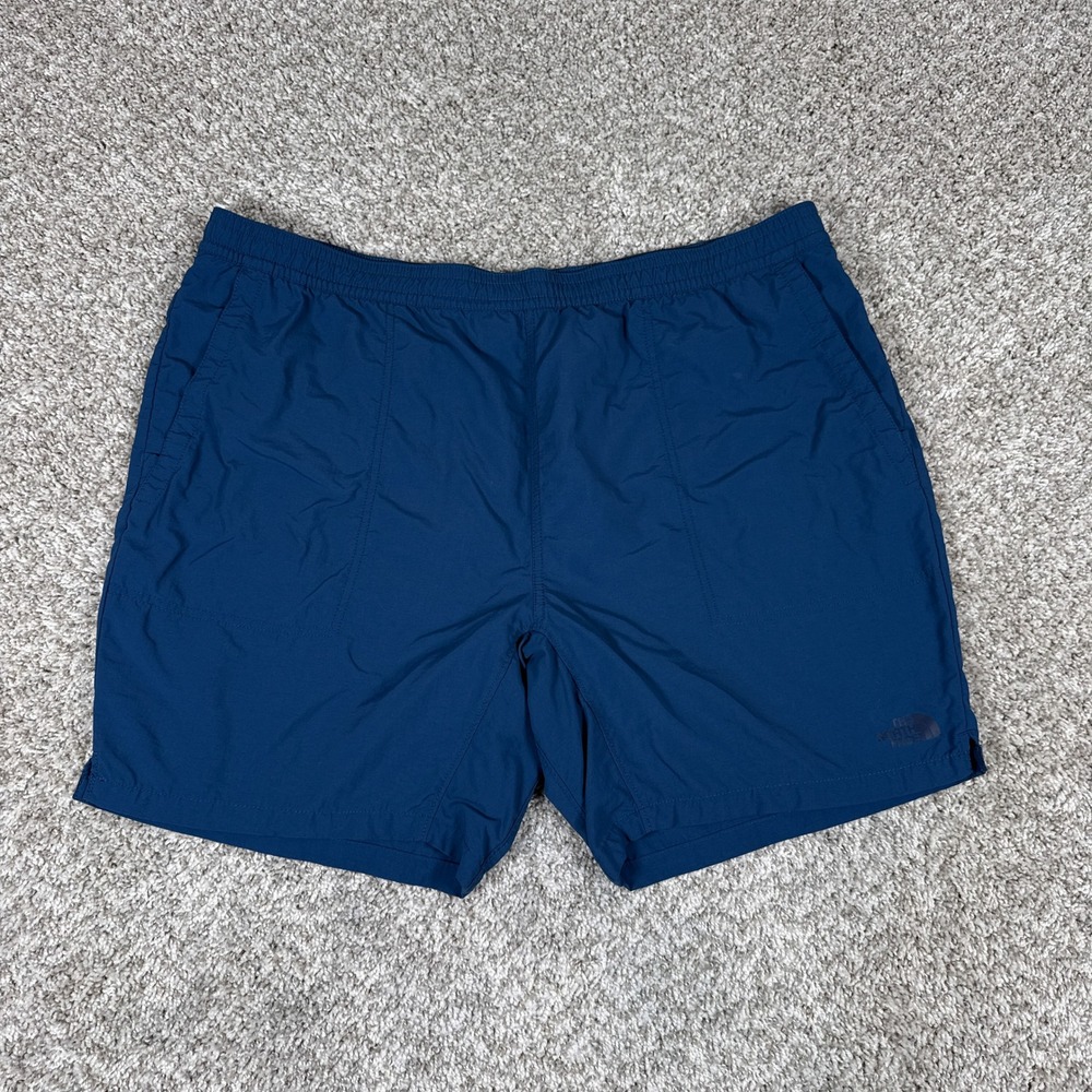 The North Face Shorts Mens XXL Blue Nylon Lightweight Pull On Adventure Gorpcore